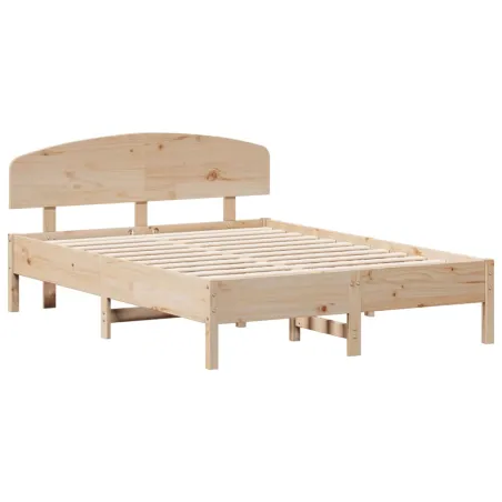 Cadre de lit sans matelas 140x190 cm bois de pin massif