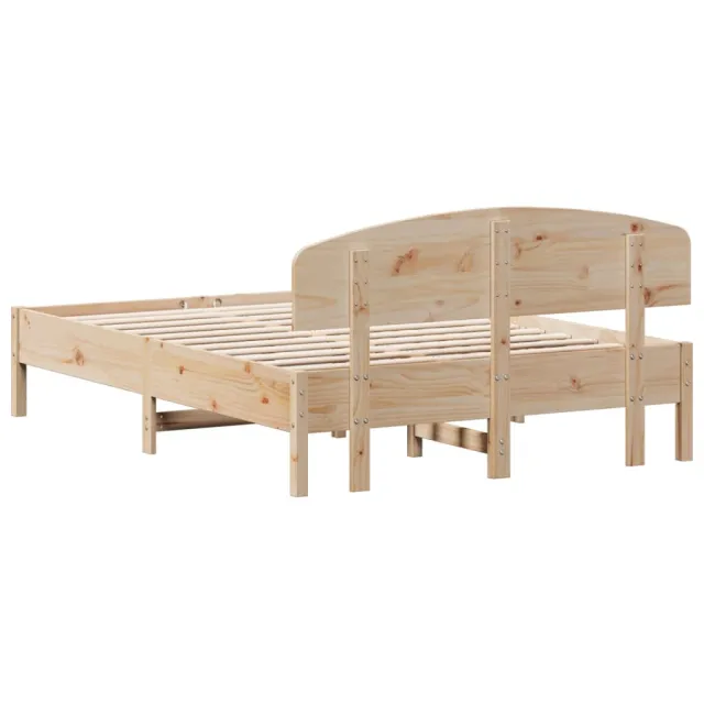 Cadre de lit sans matelas 140x190 cm bois de pin massif