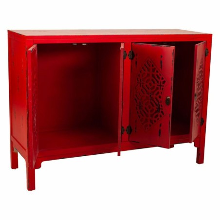 Aparador Alexandra House Living Rojo Madera de abeto Madera MDF 40 x 8