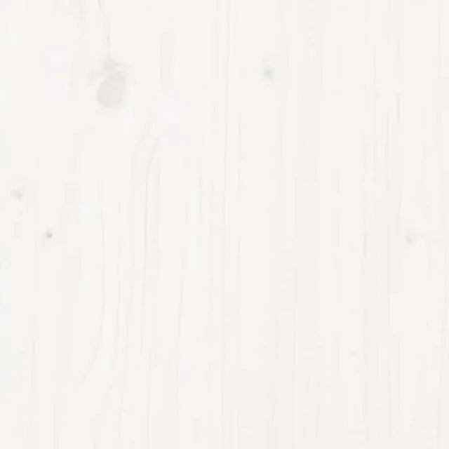 Cadre de lit sans matelas blanc 75x190 cm bois de pin massif