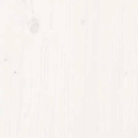 Cadre de lit sans matelas blanc 75x190 cm bois de pin massif