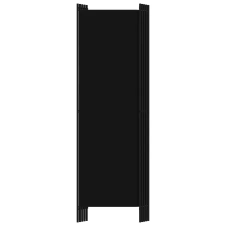 Cloison de séparation 5 panneaux Noir 250x180 cm