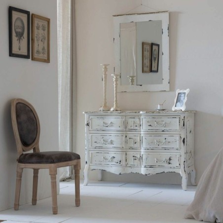 Chaise de Salle à Manger Alexandra House Living Gris 100 % polyester