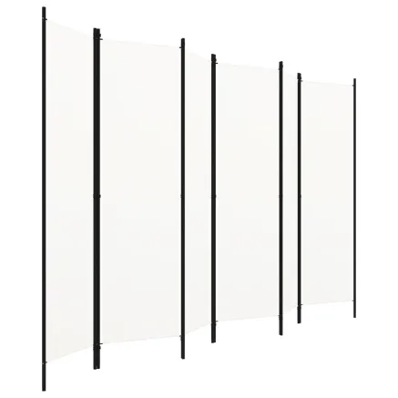 Cloison de séparation 6 panneaux Blanc 300x180 cm 2