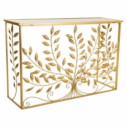 Meuble d'Entrée Alexandra House Living Doré 40 x 80 x 120 cm