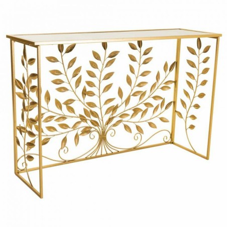 Recibidor Alexandra House Living Dorado 40 x 80 x 120 cm