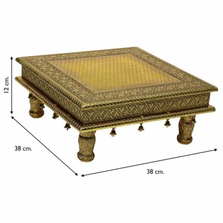 Mesa auxiliar Alexandra House Living Dorado Aluminio Madera MDF 38 x 1