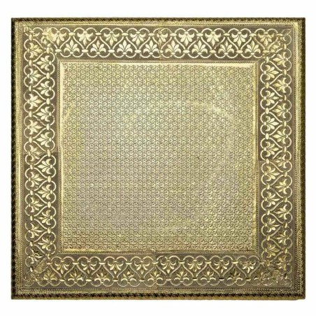 Mesa auxiliar Alexandra House Living Dorado Aluminio Madera MDF 38 x 1