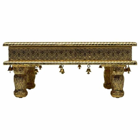Table d'appoint Alexandra House Living Doré Aluminium Bois MDF 38 x 1