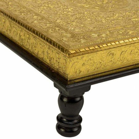 Mesa auxiliar Alexandra House Living Dorado Aluminio Madera MDF 38 x 1
