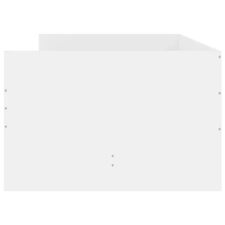 Cadre de lit avec tiroirs sans matelas blanc 90x200 cm