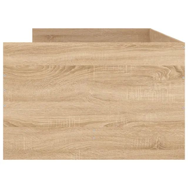 Cadre de lit avec tiroirs sans matelas chêne sonoma 90x190 cm