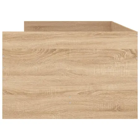 Cadre de lit avec tiroirs sans matelas chêne sonoma 90x190 cm