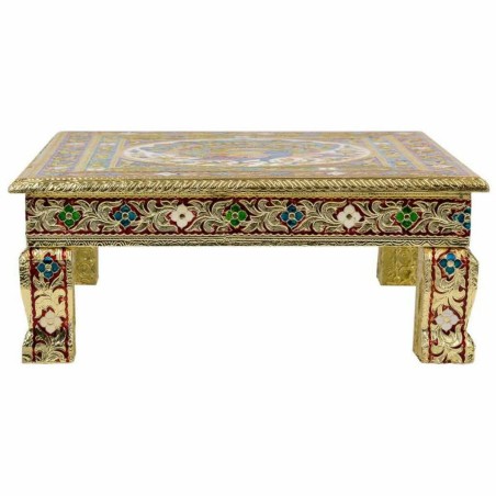 Table d'appoint Alexandra House Living Doré Aluminium Bois MDF 38 x 1