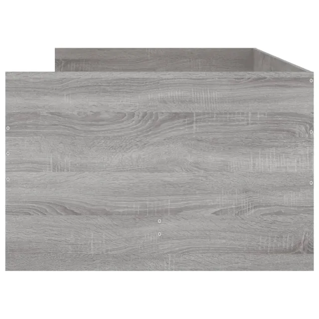 Cadre de lit avec tiroirs sans matelas sonoma gris 90x190 cm