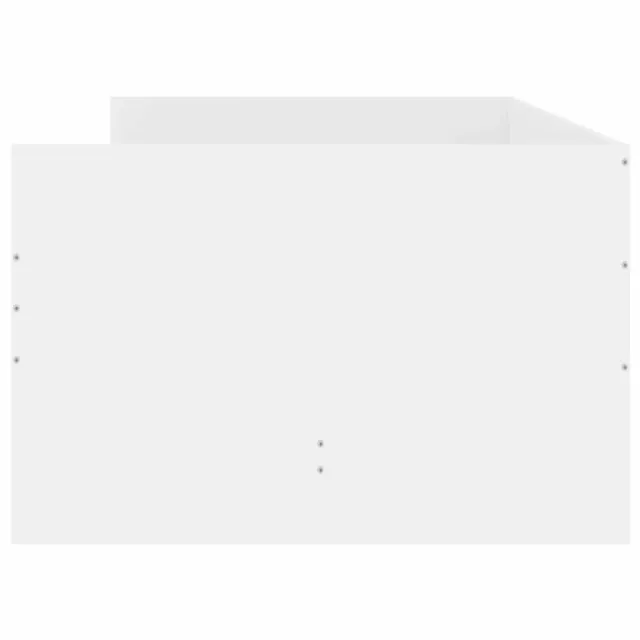 Cadre de lit sans matelas blanc 75x190 cm