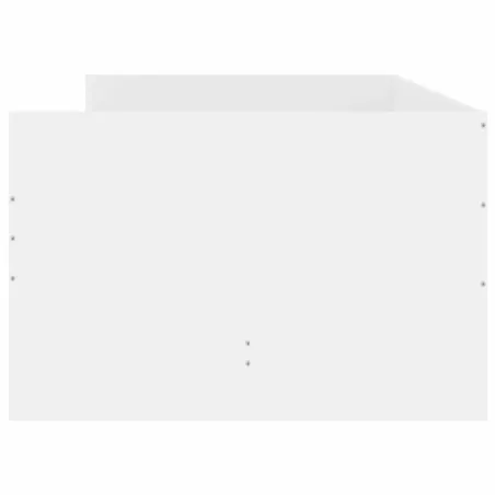 Cadre de lit sans matelas blanc 75x190 cm