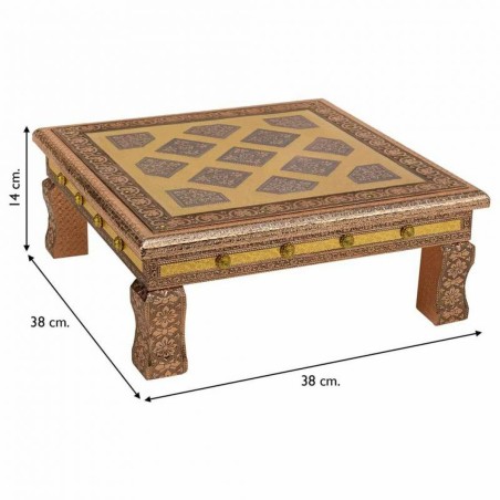Table d'appoint Alexandra House Living Cuivre Aluminium Bois MDF 38 x