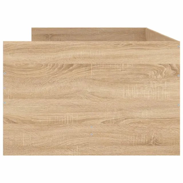 Cadre de lit sans matelas chêne sonoma 75x190 cm