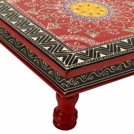 Tavolo aggiuntivo Alexandra House Living Rosso Alluminio Legno MDF 38