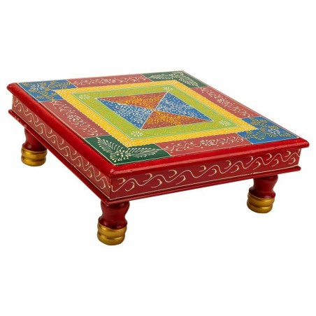Side table Alexandra House Living Red Aluminium MDF Wood 38 x 14 x 38