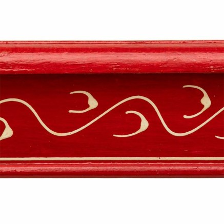 Mesa auxiliar Alexandra House Living Rojo Aluminio Madera MDF 38 x 14 2