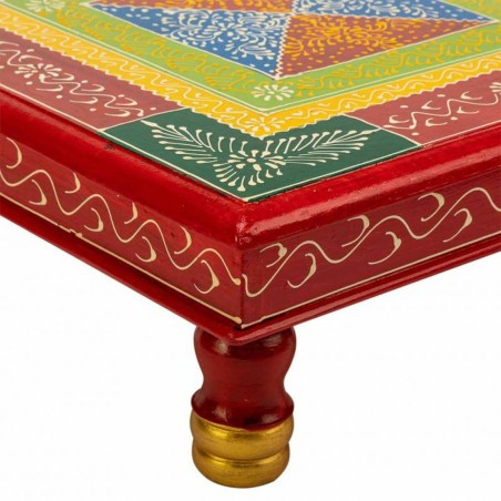 Side table Alexandra House Living Red Aluminium MDF Wood 38 x 14 x 38