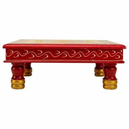 Side table Alexandra House Living Red Aluminium MDF Wood 38 x 14 x 38