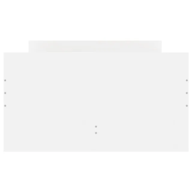 Cadre de lit avec tiroirs sans matelas blanc 90x190 cm