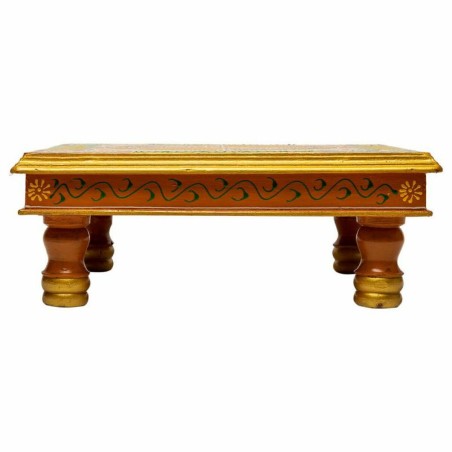 Side table Alexandra House Living Yellow Aluminium MDF Wood 38 x 14 x
