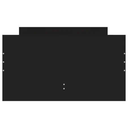 Cadre de lit sans matelas noir 75x190 cm