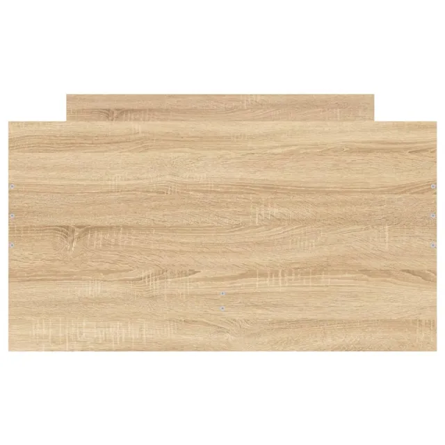 Cadre de lit sans matelas chêne sonoma 75x190 cm