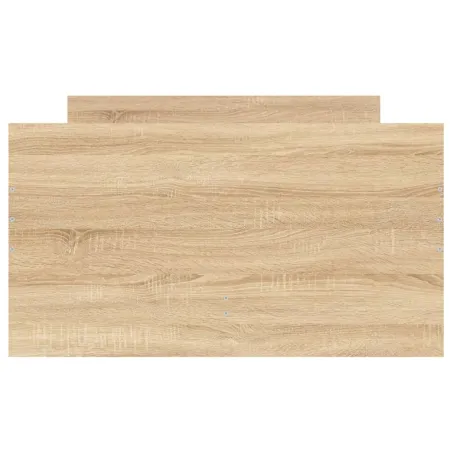 Cadre de lit sans matelas chêne sonoma 75x190 cm