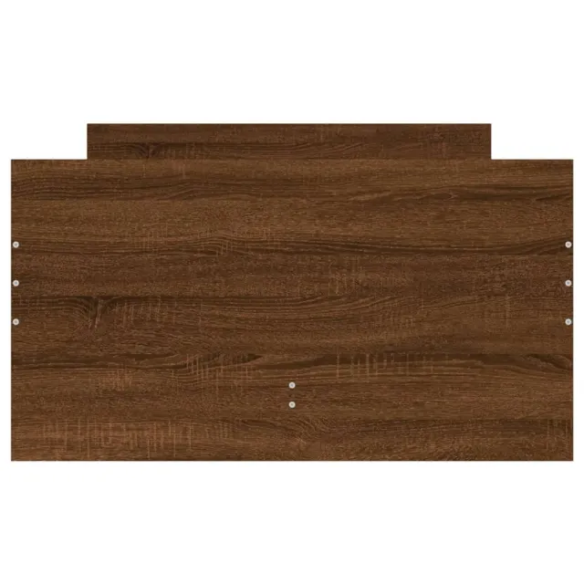 Cadre de lit sans matelas chêne marron 75x190 cm
