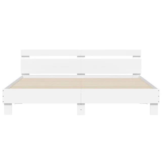 Cadre de lit sans matelas blanc 180x200 cm