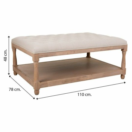 Banqueta Alexandra House Living Gris Crema 78 x 48 x 110 cm 2