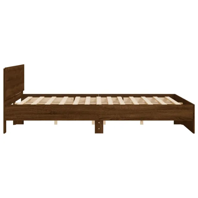 Cadre de lit sans matelas chêne marron 200x200 cm