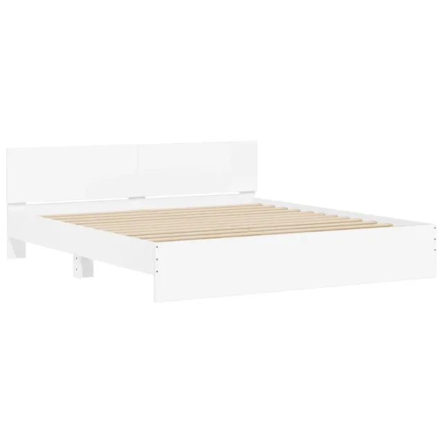 Cadre de lit sans matelas blanc 180x200 cm