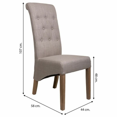 Esszimmerstuhl Alexandra House Living Grau 58 x 107 x 44 cm