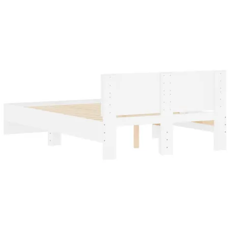 Cadre de lit sans matelas blanc 135x190 cm