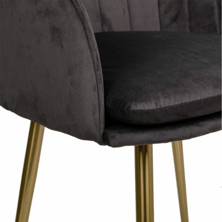 Chaise de Salle à Manger Alexandra House Living Gris 56 x 78 x 55 cm 2