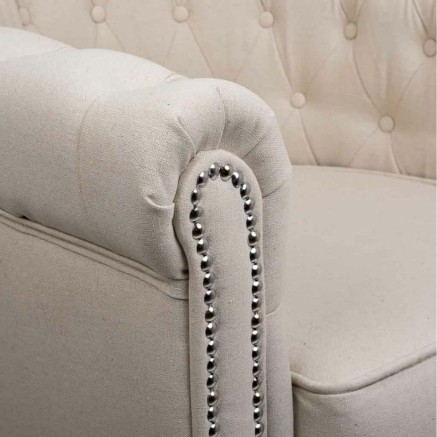 Armchair Alexandra House Living Beige 80 x 72 x 80 cm Upholstery 2