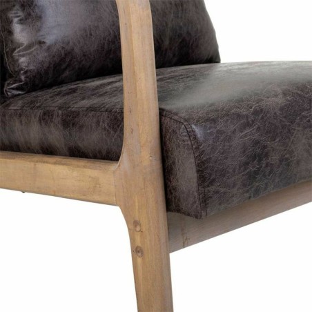 Armstoel Alexandra House Living Bruin Hout 83 x 74 x 66 cm