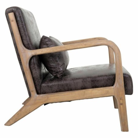 Armstoel Alexandra House Living Bruin Hout 83 x 74 x 66 cm