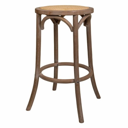 Sgabello Alexandra House Living Marrone Rattan Legno d'albero della go