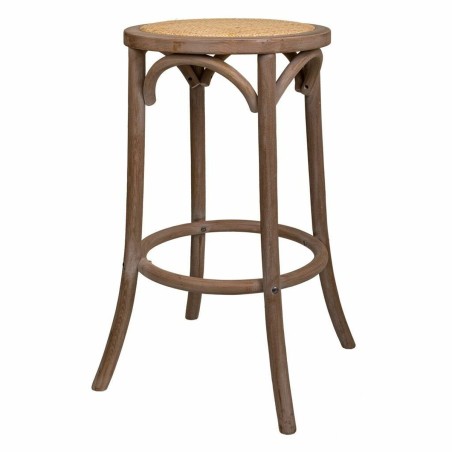Hocker Alexandra House Living Braun Rattan Kautschukholz 38 x 75 x 38