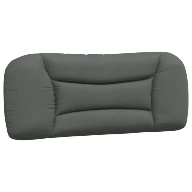 Coussin de tête de lit Hvar gris foncé 100 cm tissu
