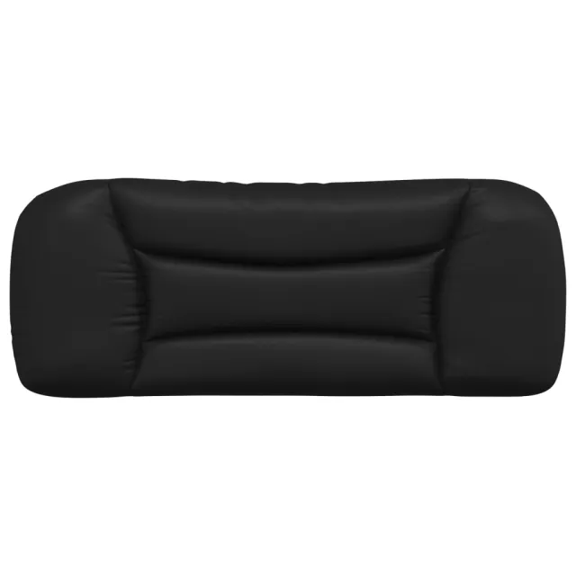 Coussin de tête de lit Hvar noir 100 cm similicuir