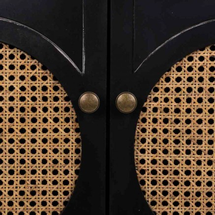 Meuble d'Entrée Alexandra House Living Noir 38 x 90 x 80 cm 2