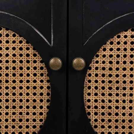 Meuble d'Entrée Alexandra House Living Noir 38 x 90 x 80 cm